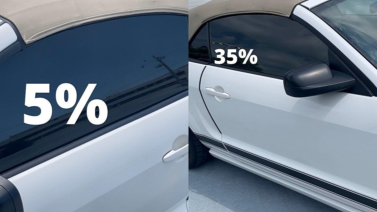How Dark Is 35% Over 20% Tint